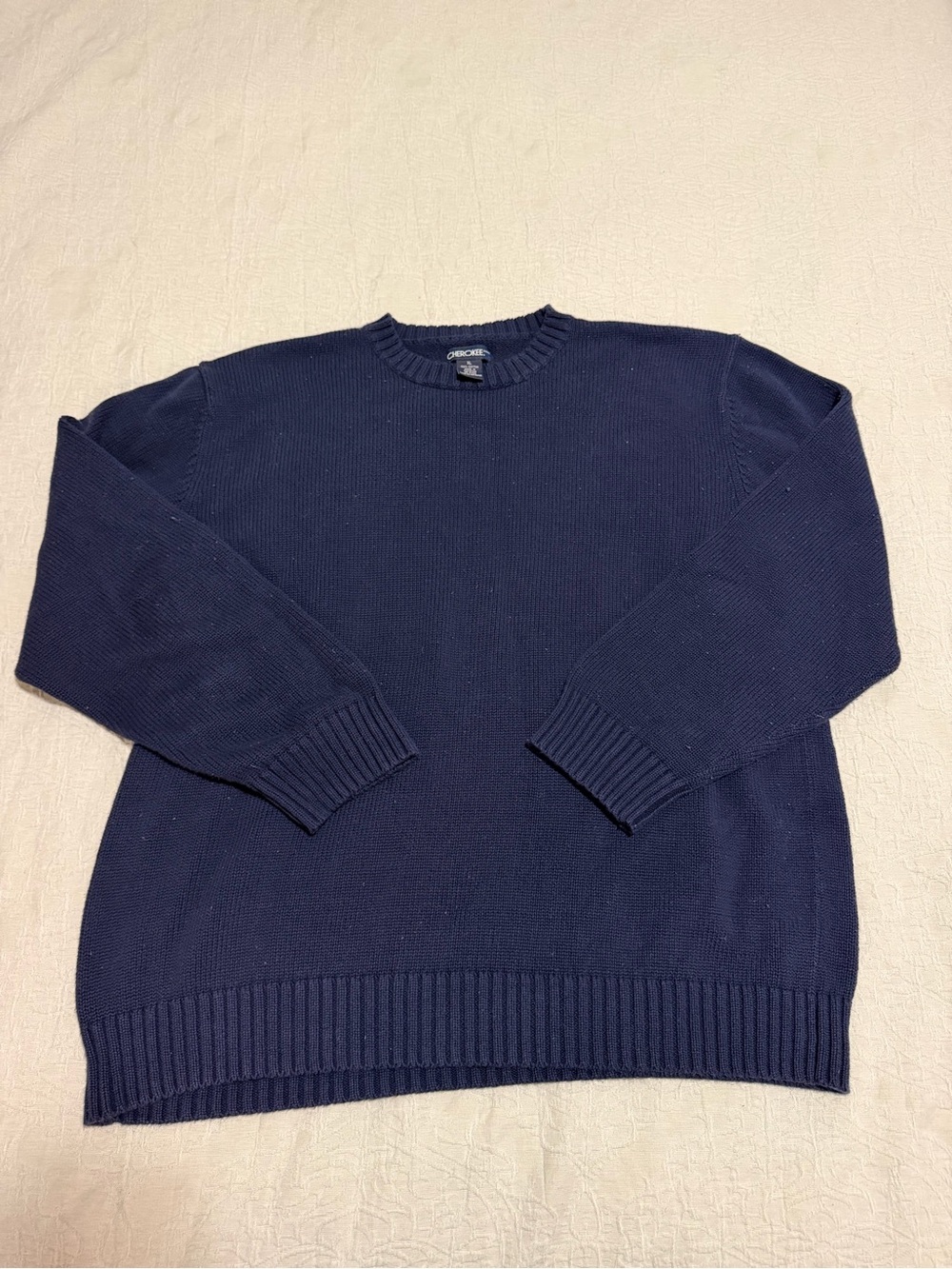 Cherokee Men's Navy Crewneck Sweater